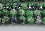 CRF350 15.5 inches 6mm round dyed rain flower stone beads wholesale