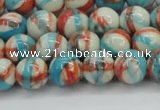 CRF400 15.5 inches 8mm round dyed rain flower stone beads wholesale