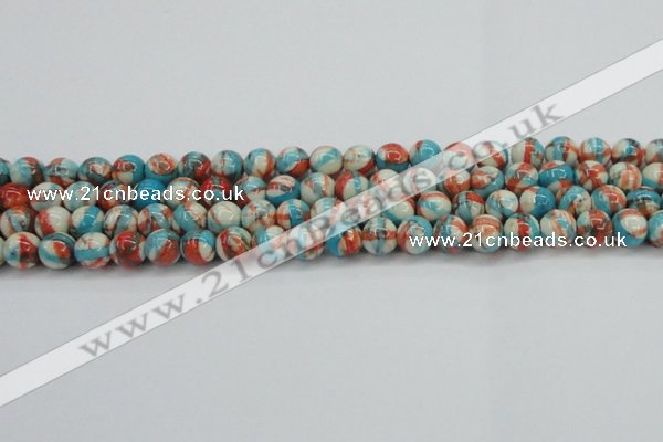 CRF400 15.5 inches 8mm round dyed rain flower stone beads wholesale