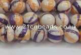 CRF412 15.5 inches 8mm round dyed rain flower stone beads wholesale