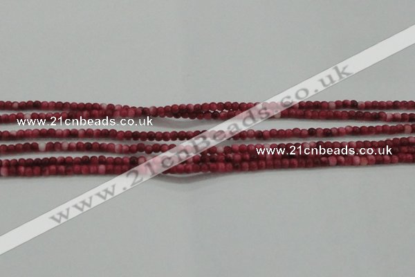 CRF427 15.5 inches 2mm round dyed rain flower stone beads wholesale