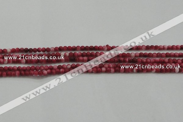 CRF439 15.5 inches 3mm round dyed rain flower stone beads wholesale