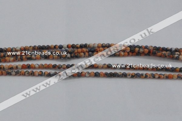 CRF446 15.5 inches 3mm round dyed rain flower stone beads wholesale