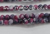 CRF447 15.5 inches 3mm round dyed rain flower stone beads wholesale