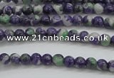 CRF448 15.5 inches 3mm round dyed rain flower stone beads wholesale