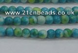 CRF451 15.5 inches 3mm round dyed rain flower stone beads wholesale