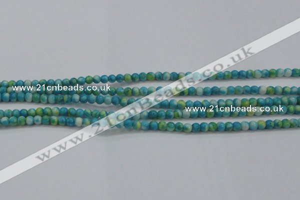 CRF451 15.5 inches 3mm round dyed rain flower stone beads wholesale