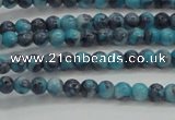 CRF452 15.5 inches 3mm round dyed rain flower stone beads wholesale