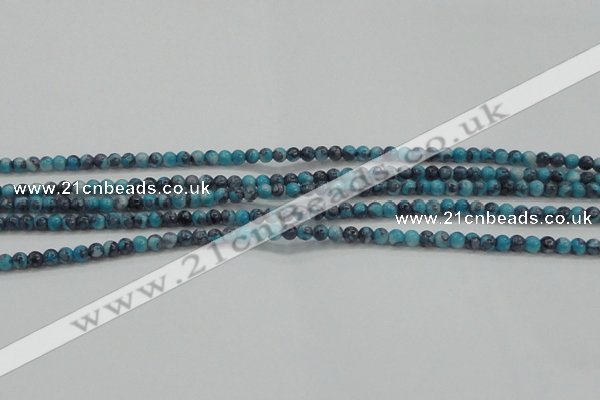 CRF452 15.5 inches 3mm round dyed rain flower stone beads wholesale