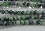 CRF453 15.5 inches 3mm round dyed rain flower stone beads wholesale