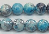 CRF60 15.5 inches 14mm round dyed rain flower stone beads wholesale