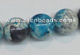 CRF61 15.5 inches 16mm round dyed rain flower stone beads wholesale