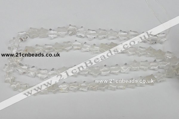 CRG08 15.5 inches 12*12mm star white crystal gemstone beads wholesale