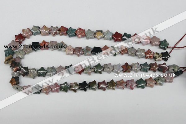 CRG09 15.5 inches 12*12mm star ocean agate gemstone beads wholesale