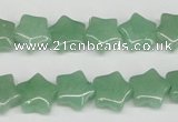 CRG10 15.5 inches 12*12mm star green aventurine gemstone beads