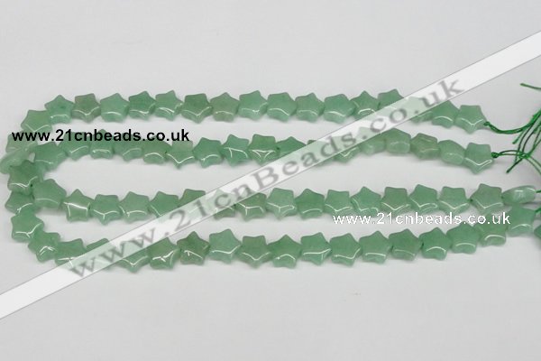 CRG10 15.5 inches 12*12mm star green aventurine gemstone beads