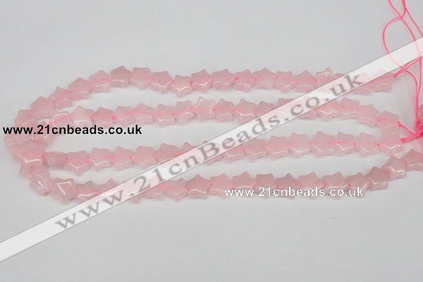 CRG11 15.5 inches 12*12mm star rose quartz gemstone beads wholesale