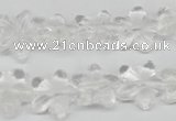 CRG14 15.5 inches 16*16mm star white crystal gemstone beads