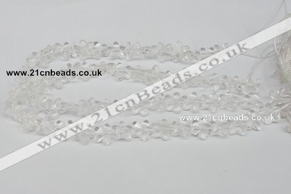 CRG14 15.5 inches 16*16mm star white crystal gemstone beads