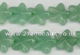 CRG15 15.5 inches 16*16mm star green aventurine gemstone beads