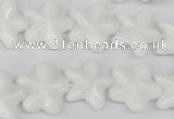 CRG20 15.5 inches 16*16mm star white agate gemstone beads wholesale