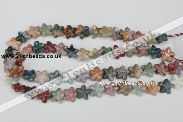 CRG22 15.5 inches 16*16mm star ocean agate gemstone beads wholesale