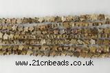 CRG33 15.5 inches 6mm flat star picture jasper beads wholesale