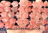CRG61 15 inches 16mm star cherry quartz beads wholesale