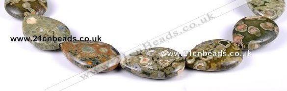 CRH04 flat teardrop natural rhyolite different sizes beads