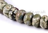 CRH10 different sizes roundel natural rhyolite beads Wholesale