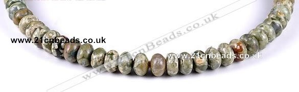 CRH10 different sizes roundel natural rhyolite beads Wholesale