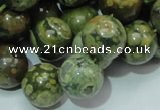 CRH101 15.5 inches 16mm round rhyolite beads wholesale