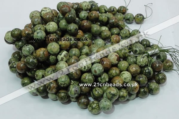 CRH101 15.5 inches 16mm round rhyolite beads wholesale