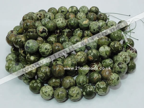 CRH102 15.5 inches 18mm round rhyolite beads wholesale