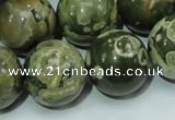 CRH103 15.5 inches 20mm round rhyolite beads wholesale