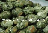 CRH105 15.5 inches 10*14mm rice rhyolite beads wholesale