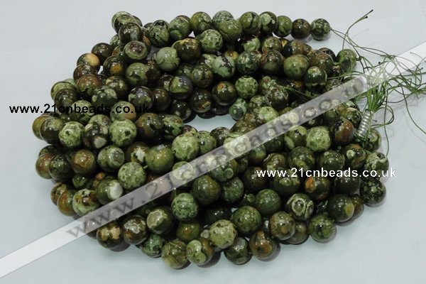 CRH112 15.5 inches 12mm round rhyolite beads wholesale