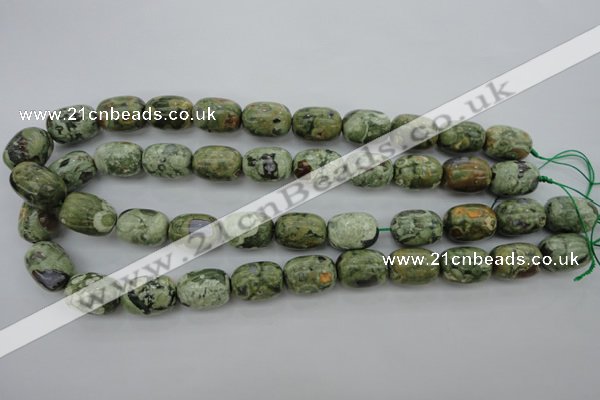 CRH127 15.5 inches 13*18mm drum rhyolite gemstone beads