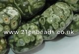 CRH17 15.5 inches 18*24mm egg-shaped rhyolite beads wholesale