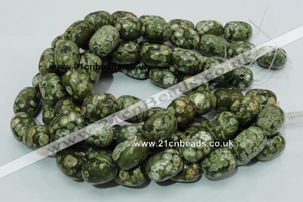 CRH17 15.5 inches 18*24mm egg-shaped rhyolite beads wholesale