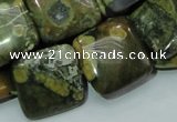 CRH19 15.5 inches 20*20mm square rhyolite beads wholesale