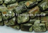 CRH24 15.5 inches 10*14mm rectangle rhyolite beads wholesale