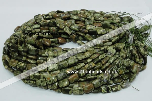 CRH24 15.5 inches 10*14mm rectangle rhyolite beads wholesale