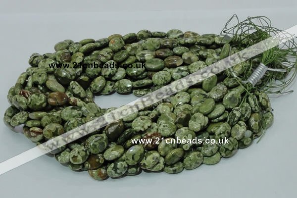 CRH43 15.5 inches 10*14mm oval rhyolite beads wholesale