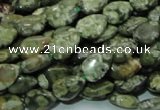 CRH47 15.5 inches 8*12mm flat teardrop rhyolite beads wholesale