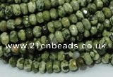 CRH51 15.5 inches 4*6mm faceted rondelle rhyolite beads wholesale