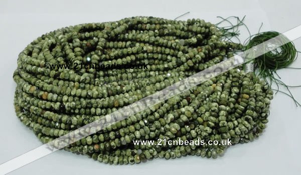 CRH51 15.5 inches 4*6mm faceted rondelle rhyolite beads wholesale