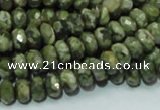 CRH52 15.5 inches 5*8mm faceted rondelle rhyolite beads wholesale