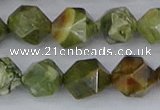 CRH544 15.5 inches 12mm faceted nuggets rhyolite beads wholesale