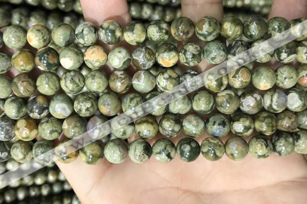 CRH572 15.5 inches 8mm round rhyolite gemstone beads wholesale